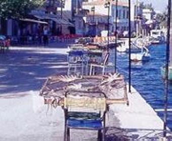 Taverns near the sea, in Lagada.